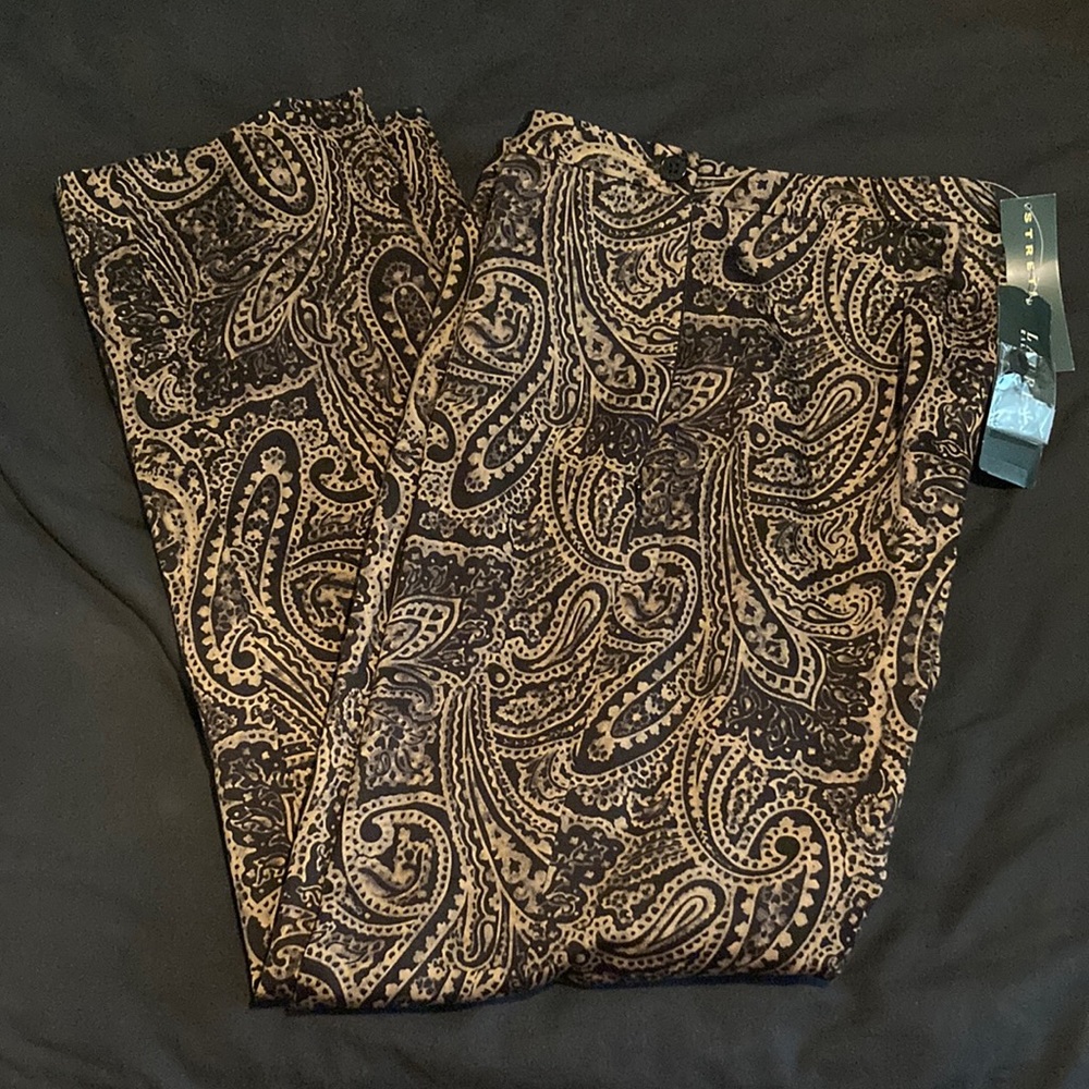 Gold design pants